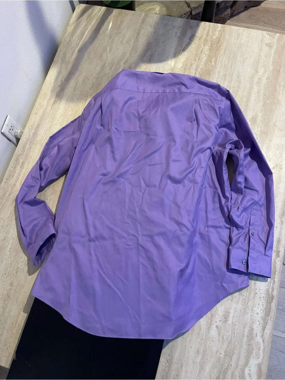 Calvin Klein Purple Long-Sleeve Dress Shirt - Picture 3 of 3
